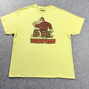 Nintendo Donkey Kong Men's Yellow‎ T-Shirt Sz XL Officially Licensed 100% Cotton